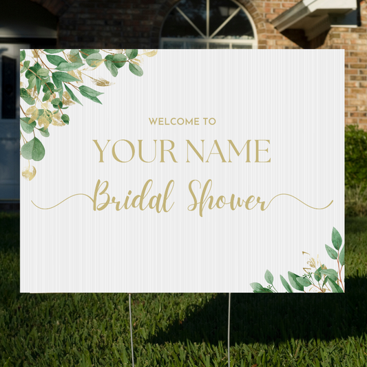 Customize Me: Bridal Shower - Personalized Horizontal Yard Sign