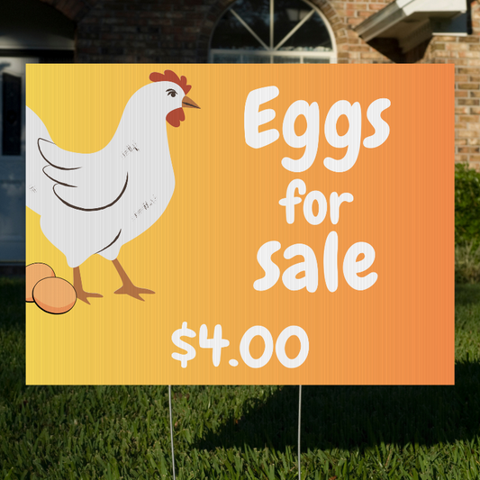 Customize Me: Eggs for Sale - Personalized Horizontal Yard Sign