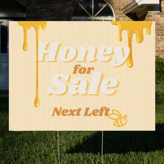 Customize Me: Honey for Sale - Personalized Horizontal Yard Sign